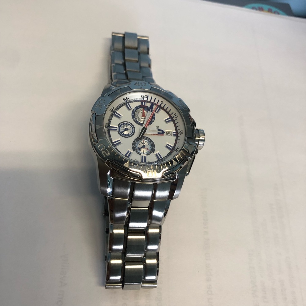 Stainless Steel Men’s Chronograph Festina Watch - Silver